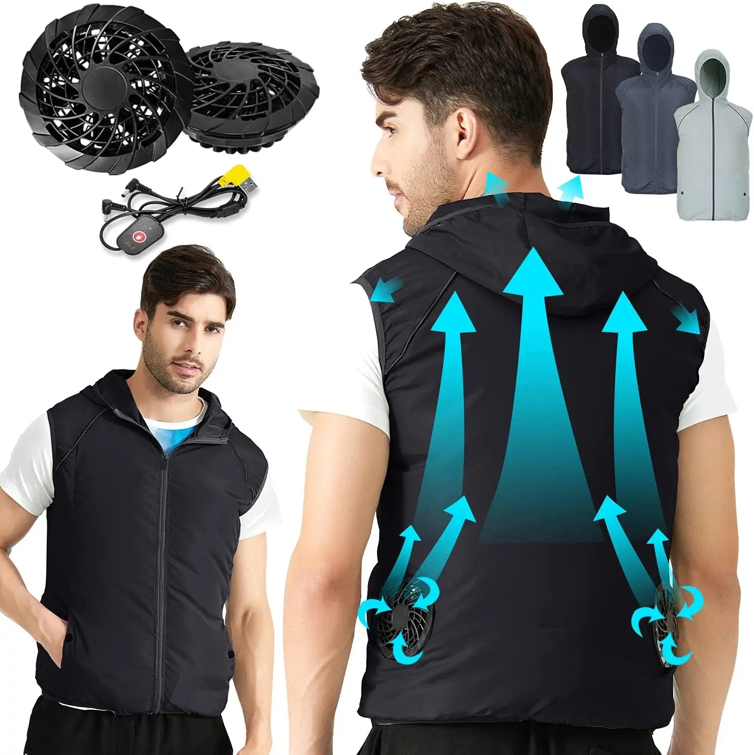 Outdoor Sport Jacket Brand - Sommer Sport Fan Klimaanlage Kühlweste für