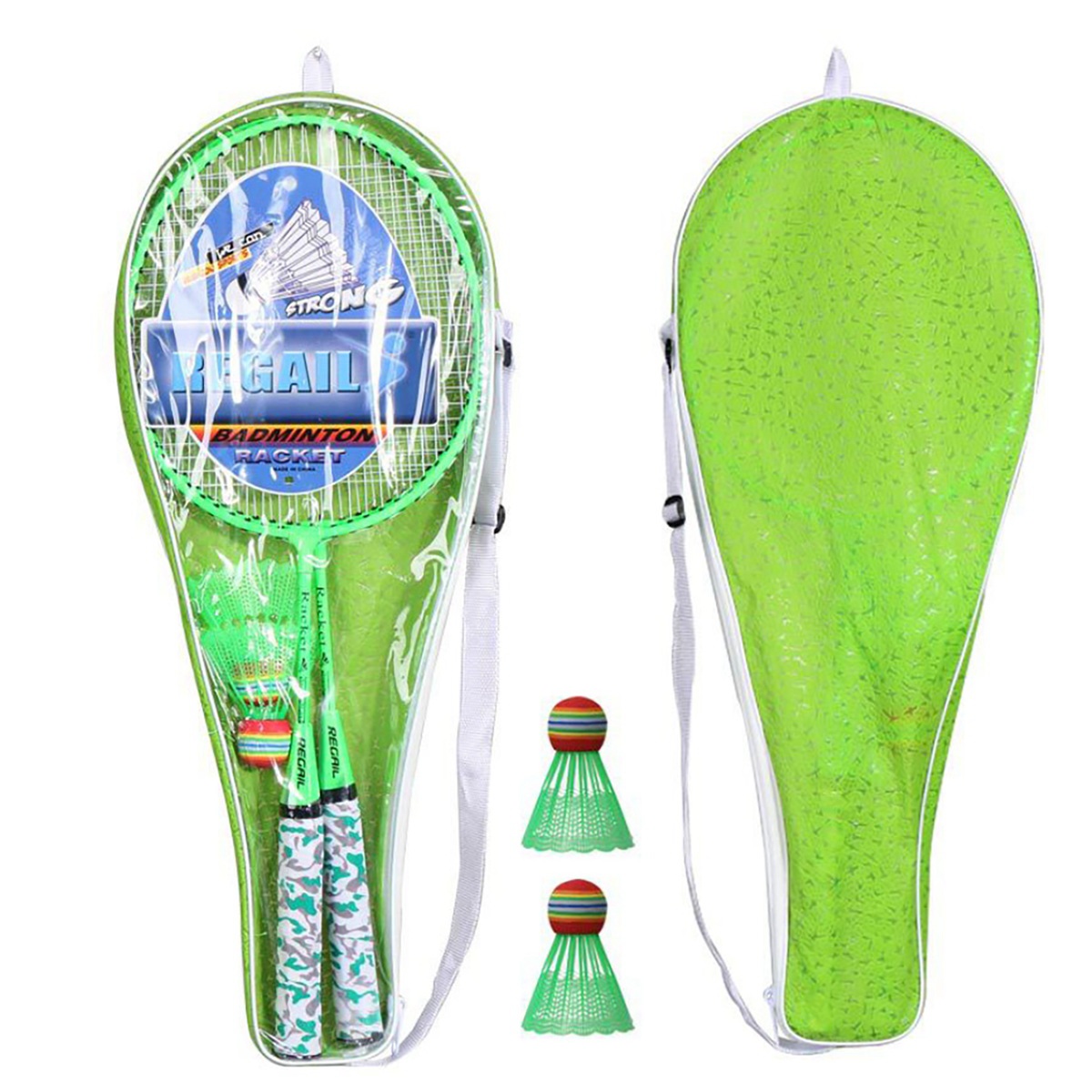 Indoor Sport And Outdoor Sports - A89E-Badmintonschläger für Kinder, Federball-Schläger-Sportset mit 2