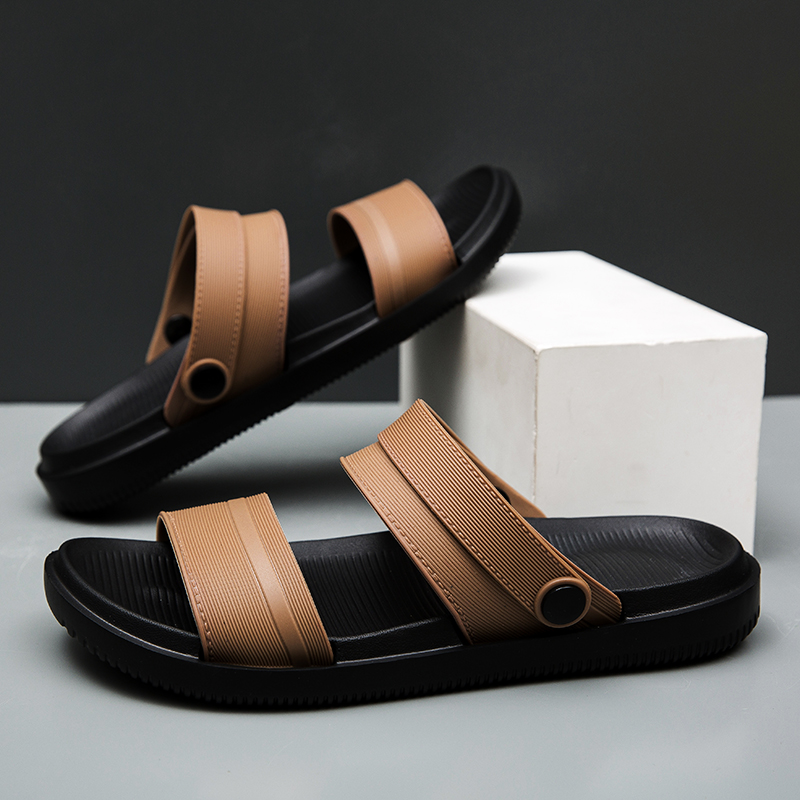 Outdoor Sport Lights - Sommer-Herren-Hausschuhe, flache Sandalen, Größe 40–45, Fahrschuhe,