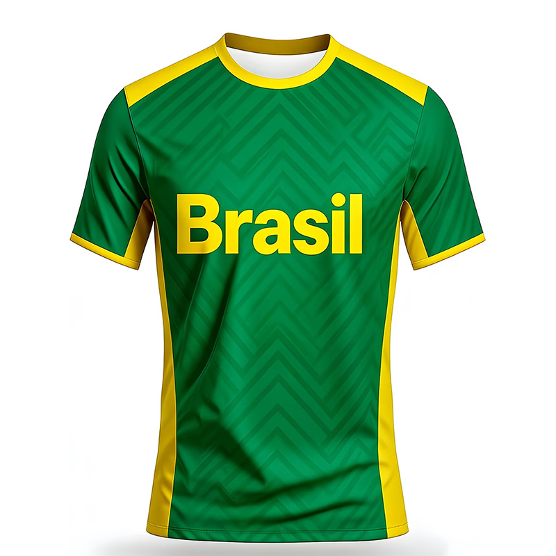 Brasilien-Fußballtrikot-T-Shir – Outdoor Sport Name Bewertung und Preis