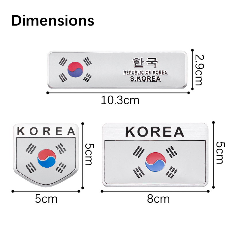 3D Aluminium Styling Korea Kor – Outdoor Sport Logo Bewertung und Preis