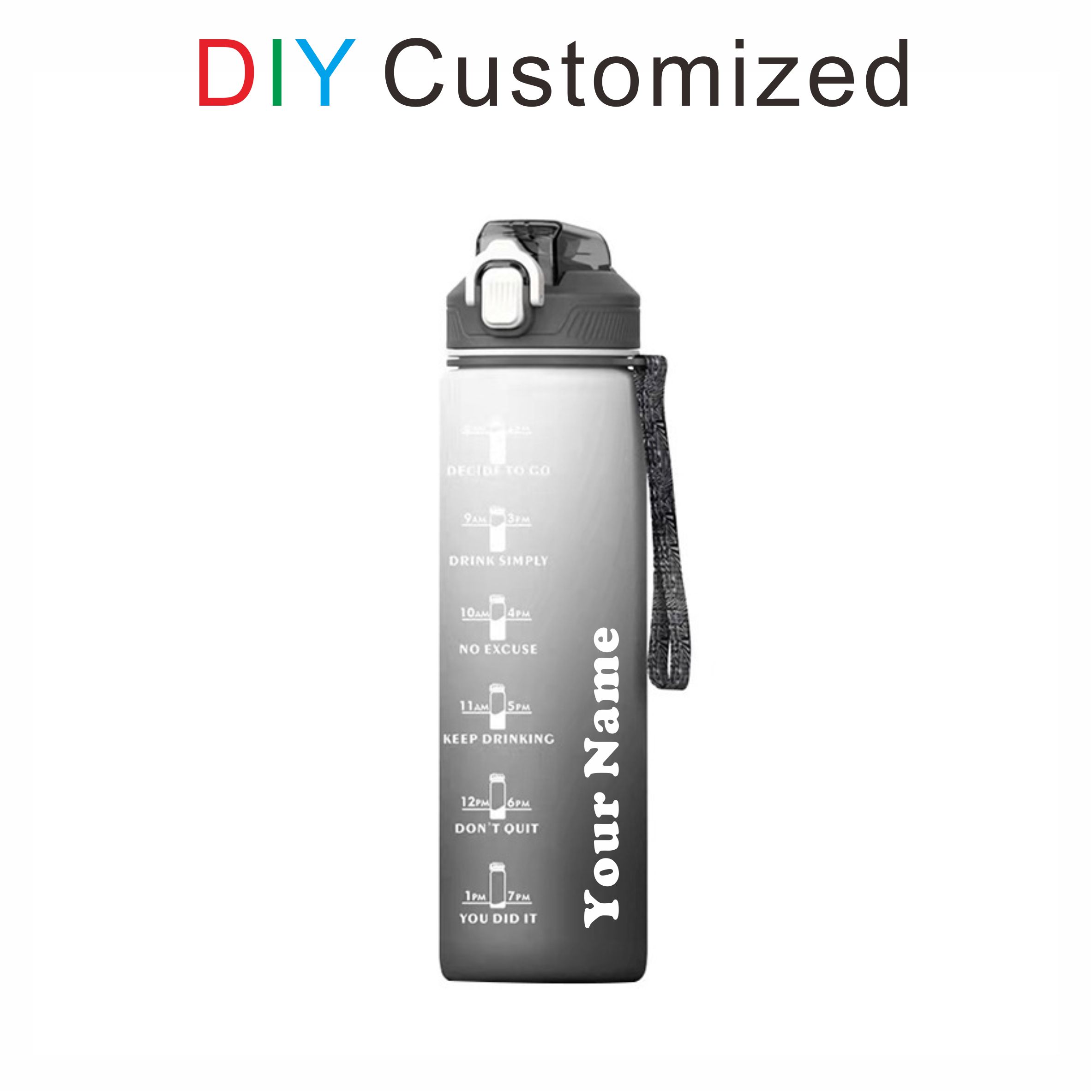 Sommer flasche DIY angepasste  – Outdoor Sport Name Bewertung und Preis